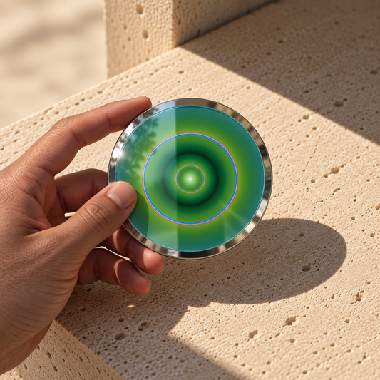 Venus, Pocket Portal Dibond held in hands