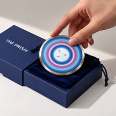 Dynamic Life Vortex Emphasized, Pocket Portal Dibond with THE PRISM gift box and velvet pouch