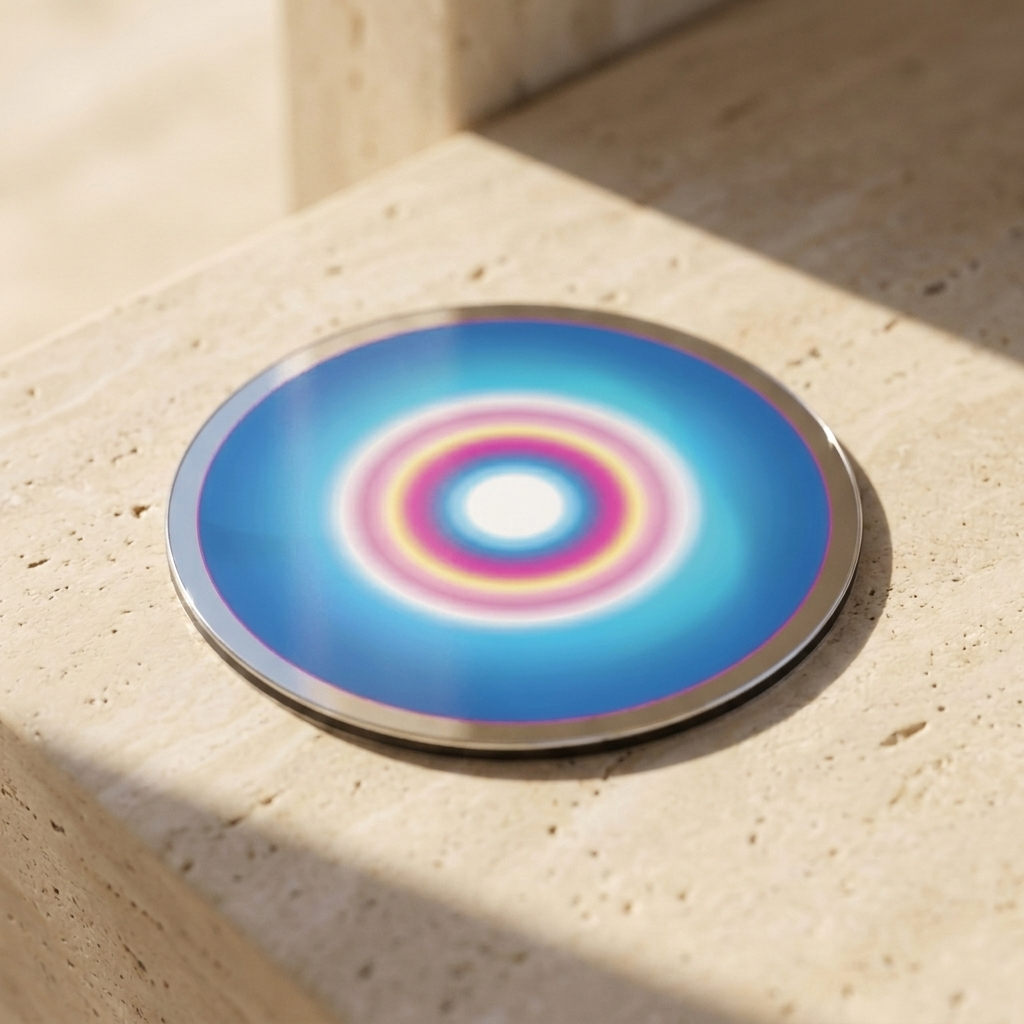 Easter Light 2 Pocket Portal by The Prism with a deep-blue and azure gradient converging at the centre.