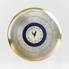 Enlightment In Blue, Alchemical Gold Mirror