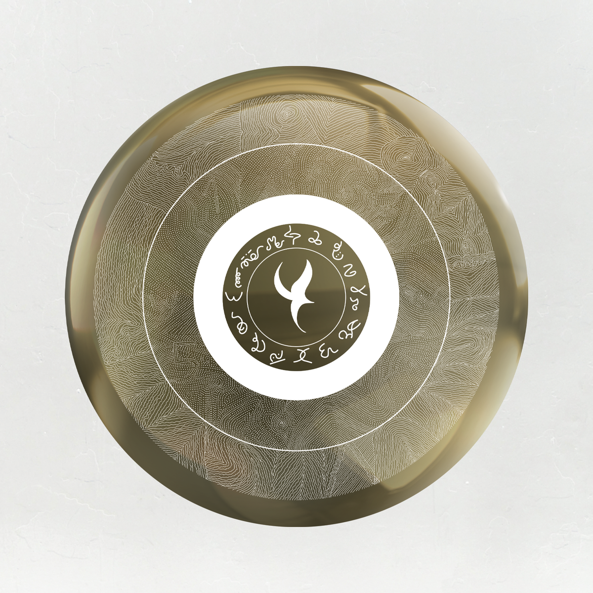 Enlightment In White, Alchemical Gold Mirror