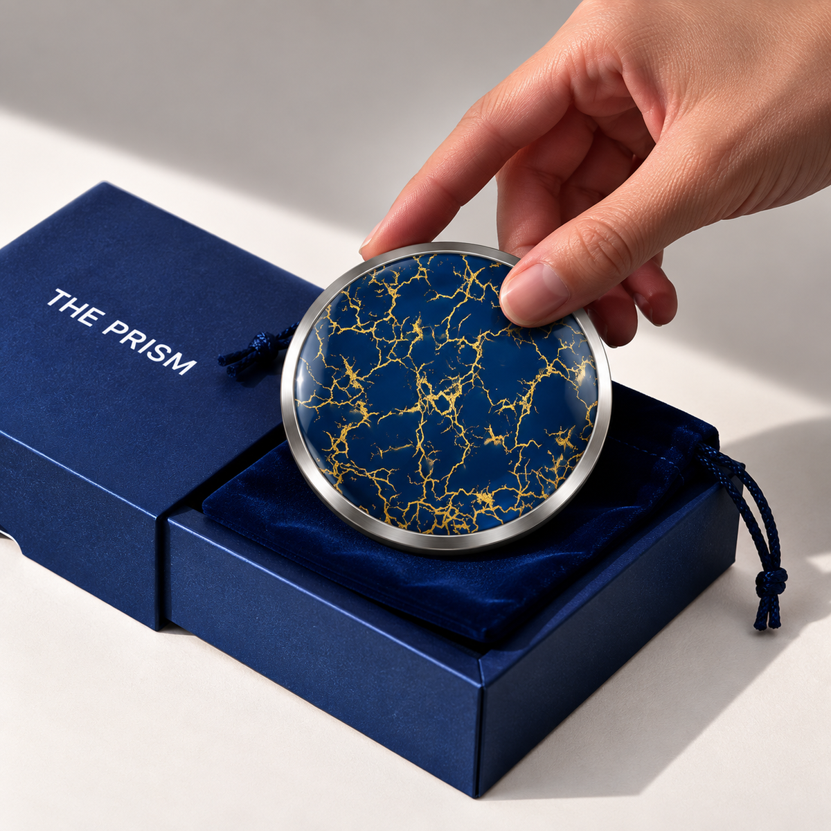 Neuronal Connections, Pocket Portal Dibond with THE PRISM gift box and velvet pouch