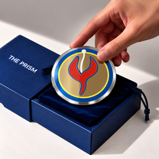 Pure Enlightment, Pocket Portal Dibond with THE PRISM gift box and velvet pouch
